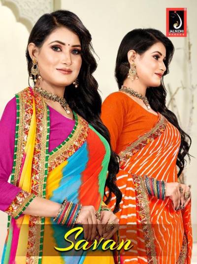 Savan By Jalnidhi Fancy Georgette Saree Collection